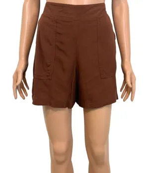 Wildfox M flat front casual pull on shorts pockets SH2 3660 thumbnail 1