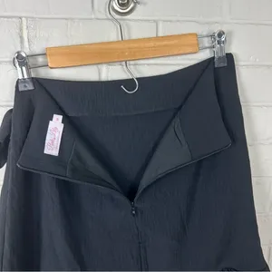 Pink Lily Classic Black Faux Wrap Ruffle Skirt Size M thumbnail 10