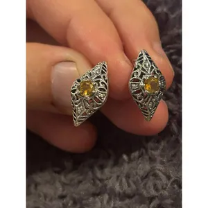 Earrings 925 sterling silver d026 studs thumbnail 8
