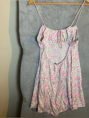 Zara Floral Mini Floral Coquette Preppy Dress Romantic size‎ Large thumbnail 5