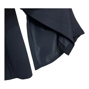 WHO WHAT WEAR Black Bell Sleeve Kimono Style Open‎ Front Blazer Jacket Women's L thumbnail 5