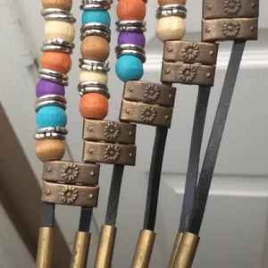 FINAL MARKDOWN Beaded Leather Belt thumbnail 7