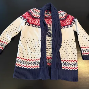 Navy and Red‎ Patterned Sweater thumbnail 1