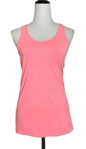 Lululemon Racetrack Tank Top No Size Pink Coral Bright Waist Length Workout Gym thumbnail 1