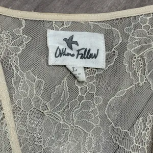 Others Follow vintage Lace Overlay Open Cardigan Size L thumbnail 7