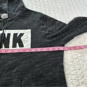 PINK Victoria's Secret Charcoal Hoodie with Logo thumbnail 5