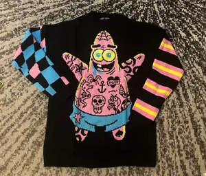 Dolls Kill x SpongeBob Rebel Star Intarsia Sweater size XS/S thumbnail 4