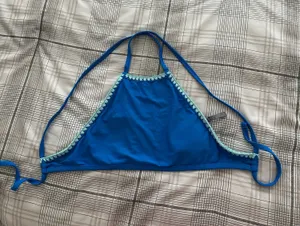 Aerie Blue Crop Bikini Top thumbnail 1