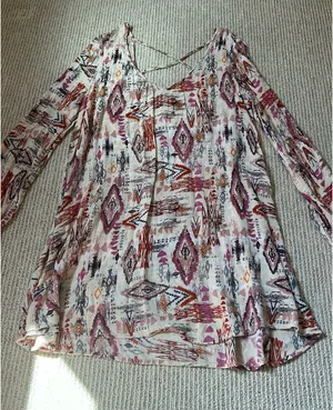 Billabong Boho Mini Dress M thumbnail 6