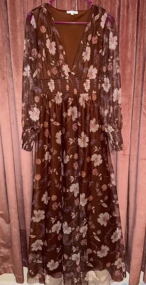 Baltic Born Dress Maxi Floral brown thumbnail 1
