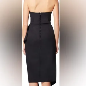 Elliatt MADILYN‎ midi cascade Ruffle Strapless Cocktail Dress size XS. NWT thumbnail 3