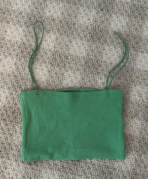 ZARA Crop Tank Ribbed thumbnail 1
