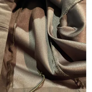 ORVIS Brown Faux Suede Full Zip Jacket Cinch Hem Pockets Y2K Women's 12 thumbnail 8