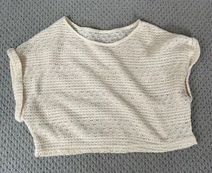 Cropped Knit Top Tan thumbnail 1