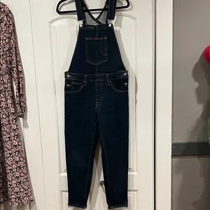 Levi's dark blue skinny‎ Denim Overalls medium thumbnail 2