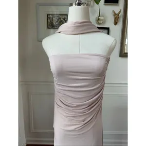 City Studio Nude Strapless Formal Gown Scarf Train XXS 1 thumbnail 4