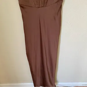 House of CB Charmaine Corset Dress in Chocolate‎ brown size XL NWOT thumbnail 6
