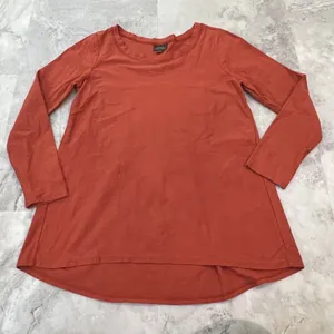 Nomadic Traders NTCO Burnt Orange Tunic Top Women's‎ Size Medium M Cotton thumbnail 1