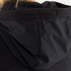 Lululemon Voyage Hoodie Stretch French Terry Yoga Boardshort Fabric Black 8 thumbnail 11
