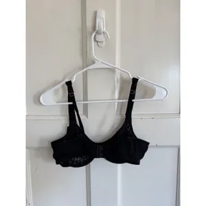 NWT Donna Karan Intimates black‎ lace unlined underwire bra size 36C thumbnail 6