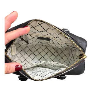 KATE SPADE Saffiano Leather Boston Handbag Black Dual Top Handle Zip Purse EUC thumbnail 5
