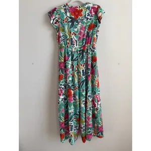 Bloomchic Tropical Floral Jumpsuit Teal/Multicolor Lightweight‎ Wide Leg Size 12 thumbnail 10