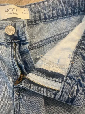 Hollister Low Rise Baggy Jeans Blue Size W26 x L29 thumbnail 8