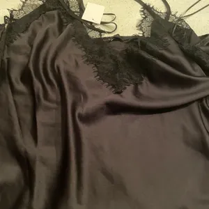 ASOS NWT Ann Summers Cerise black lace trim satin cami thumbnail 5