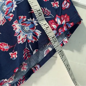 Como Vintage NWT Red White & Blue Floral Popover M thumbnail 9