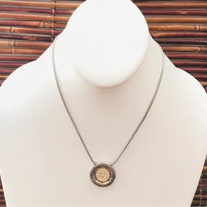 Brighton Reversible Pave Crystal Circle Necklace thumbnail 1