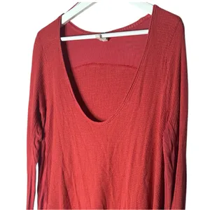Free People Thermal long Sleeve Top Medium thumbnail 5