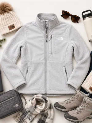 The North Face Hybrid Fleece Jacket Gray Full Zip Women’s Small Outdoor Gorpcore thumbnail 11