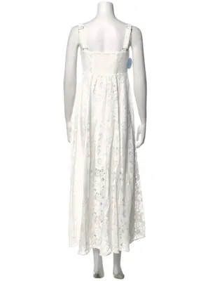 NWT Hill House Collector's Edition Rowena Dress in White Lace Tank Maxi Dress L thumbnail 4