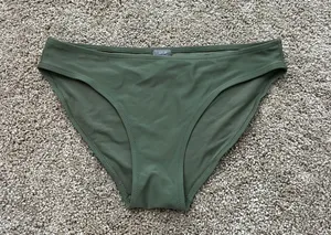 Aerie Green Full Coverage Bathing Suit Bottom Small thumbnail 1