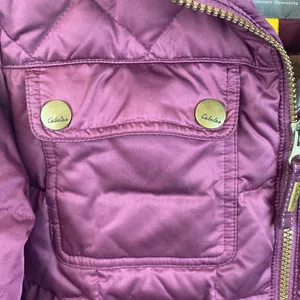 Cabelas Purple Zip Up Long Sleeve Down Filled Jacket M thumbnail 4