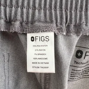 FIGS - Yola Skinny Scrub Pants Graphite Medical Nurse Doctor Petite thumbnail 7