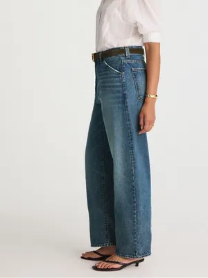 NWT Madewell The Curvy Balloon Jean in Greendale Wash Size 31 thumbnail 4