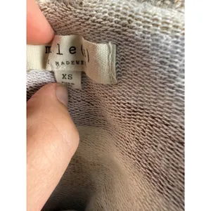 Mile(s) by Madewell Striped Mock Neck Sweatshirt Multicolor XS Relaxed Pullover thumbnail 6