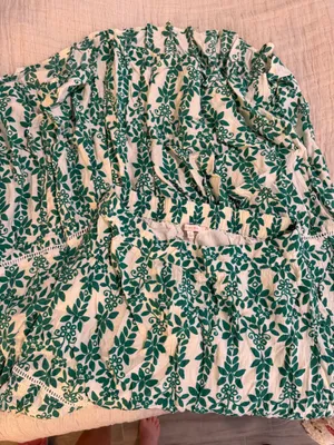 Skies Are Blue green floral maxi skirt S thumbnail 7