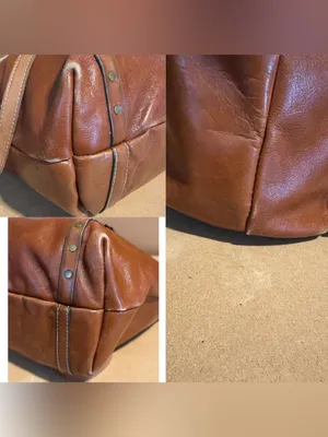 Patricia Nash Cognac Brown Leather Benvenuto Large Shoulder Bag thumbnail 13