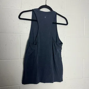 NOBULL Womens Racerback Tank Top Heather Navy Blue High Neck Training Shirt XS thumbnail 2