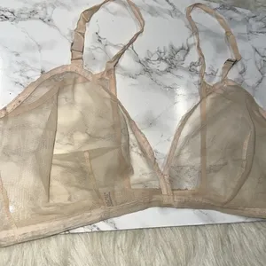 KLEINERTS vintage sheer Mesh Nude Bralette size 34 thumbnail 2