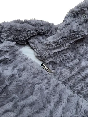 Patagonia Los Gatos High Pile Fleece Jacket Gray Full Zip Cozy Women’s Small EUC thumbnail 8