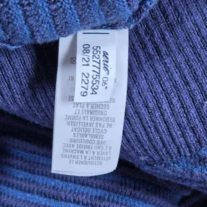 OFFLINE by Aerie Home Stretch Ribbed Sweater Quarter Zip Blue Pullover Sweater L thumbnail 7