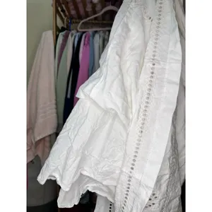 Madewell Embroidered Eyelet Tie Back‎ Cami Midi Dress Size 10 White thumbnail 9