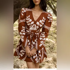 NEW Beyond by Vera Heidi mini dress HEART BROWN XS thumbnail 14