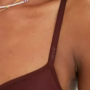 NWT Smoothez by Aerie Mesh Unlined Balconette Bra in Dark Maple Brown - 36C thumbnail 7
