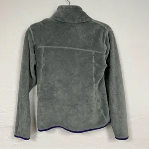 Patagonia Grey & Purple Retool Snap T Fleece Sweater Womens Small Long Sleeve thumbnail 6