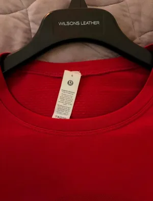 Red Lululemon Swiftly Long Sleeve Tech thumbnail 2