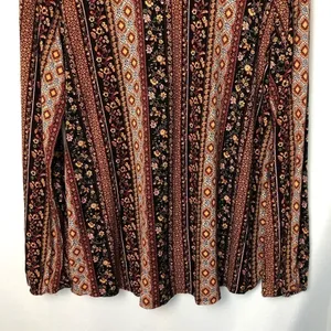 Daytrip Boho Button Down Floral V-Neck Flowy Long‎ Sleeve Top L thumbnail 9
